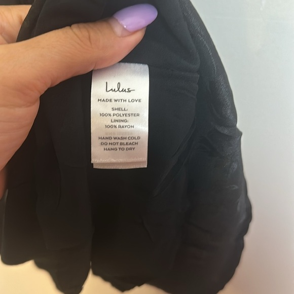 Lulus Close to Your Heart Black Satin Jacquard Cowl Mini Floral Slip Dress - Picture 13 of 16